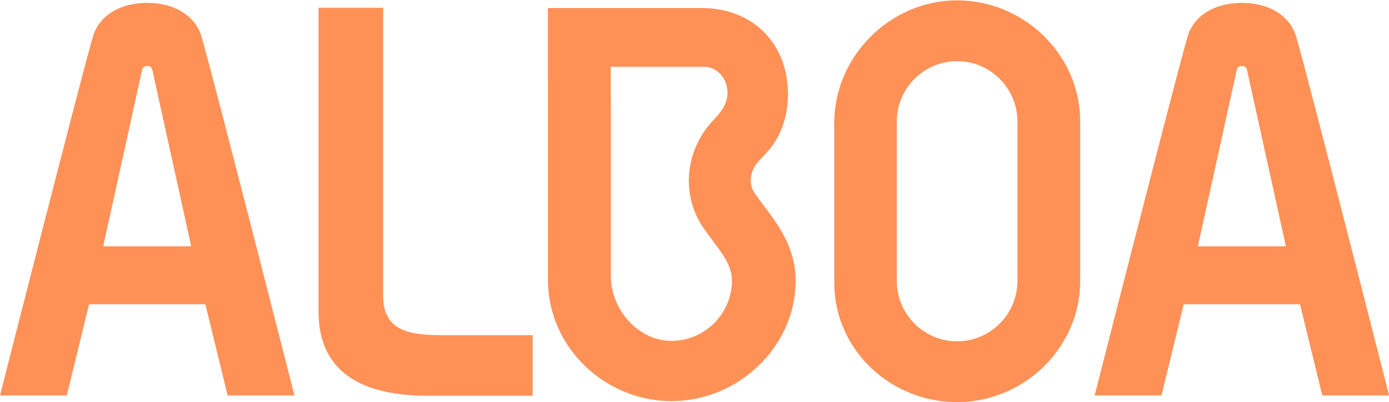 Alboa (Almen Boligorganisation Aarhus) logo i orange
