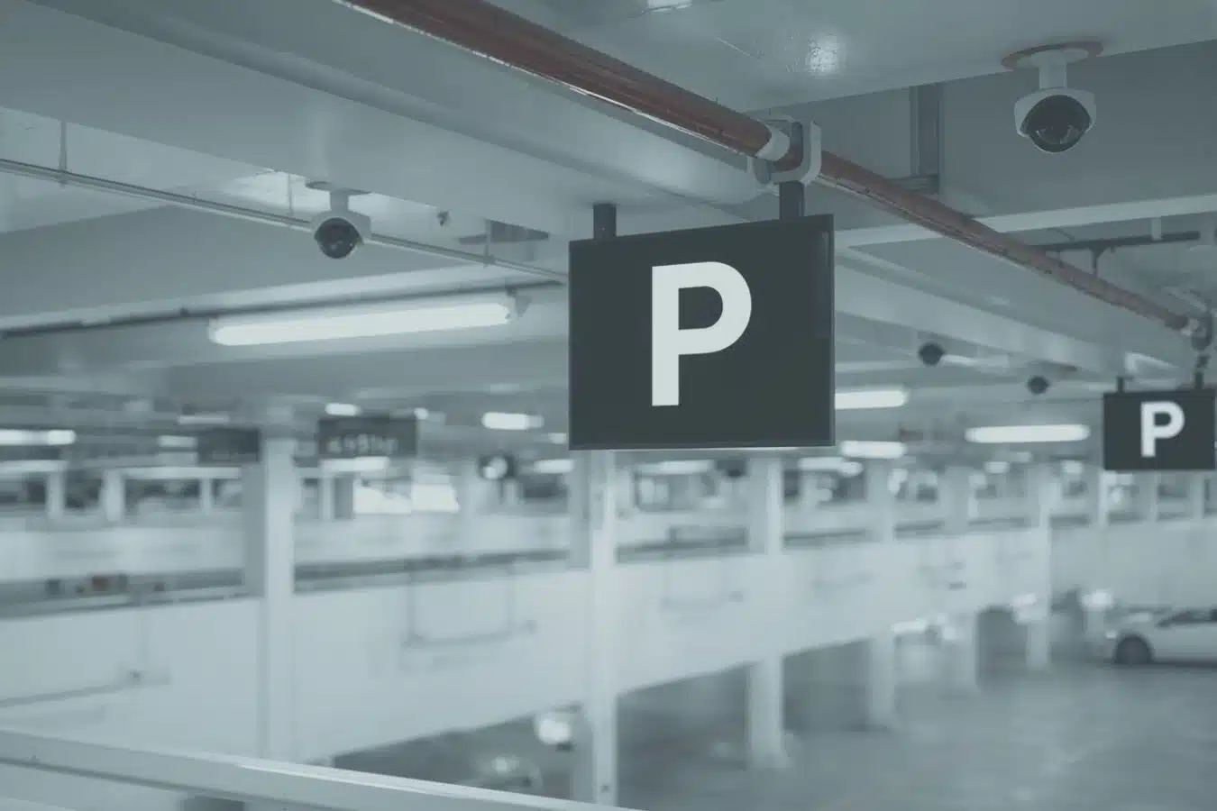 COPARK saetter handicapskilt op paa en parkeringsplads