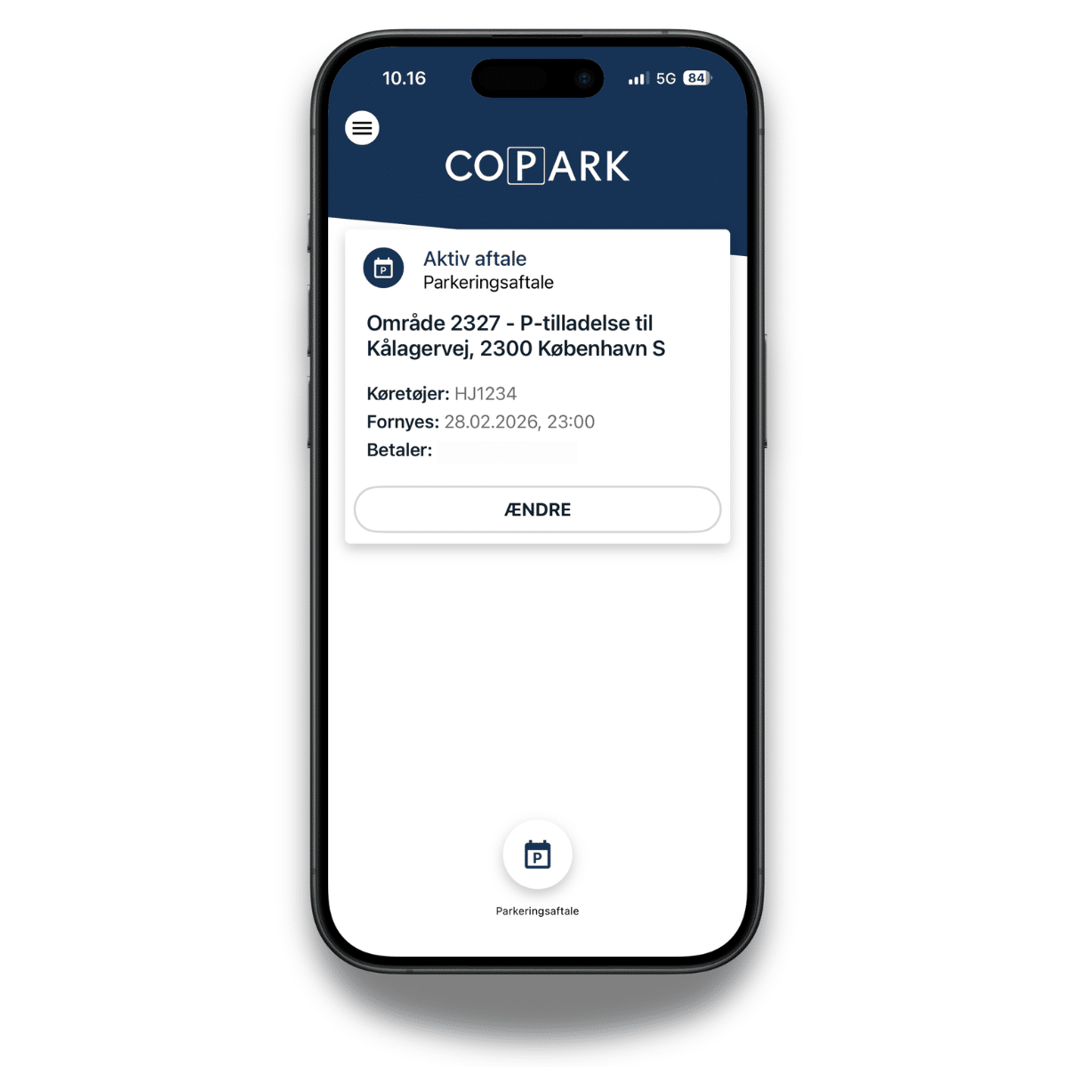 COPARK, parkeringsapp til Iphone eller android-telefon